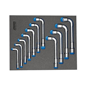 Spanner set 11pcs 2/4 sytem insert, Gedore