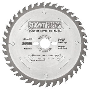 Saw blade for wood 315x3,2/30mm Z36 a15° ß5°ATB, CMT