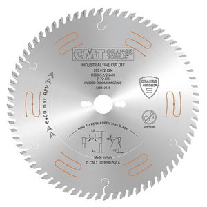 Saw blade for wood 160x2,2/1,6x20mm Z48 a=5° b=15° ATB, CMT