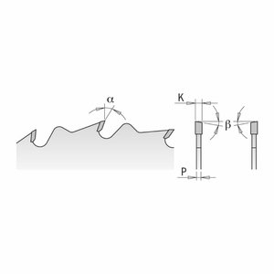 Pjovimo diskas medžiui HM 315x3,2/30mm Z24 a15° ß5°ATB