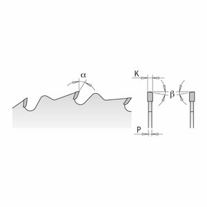 Pjovimo diskas medžiui HM 315x3,2/30mm Z24 a15&deg; &szlig;5&deg;ATB