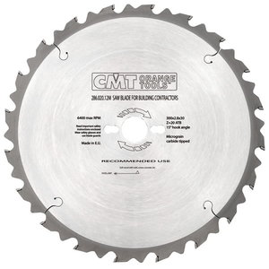SAW BLADE FOR BUILD.CONTRACT.550X4X30 Z40 5'ATB, CMT