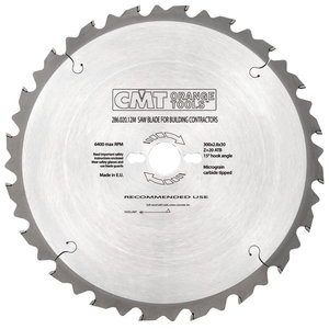 SAW BLADE FOR BUILDING 600X4X30 Z40 5'ATB, CMT