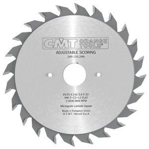 Pjovimo diskas - priešpjūklis HW Xtreme 100x2,8-3,6x22mm Z10+10 a=12° b=FLAT, CMT