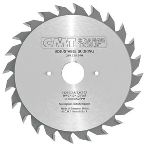 - Piirtoterä 120 X 2.8-3.6 X 22 Z24 120x2,8-3,6x22mm Z12+12 a=12° b=FLAT, CMT
