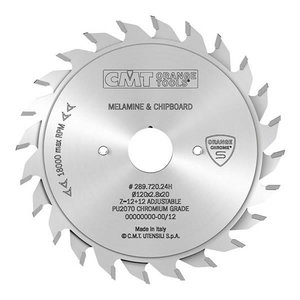 Saw blade for wood 100x2,8-3,6/20, Z20, 11°, CMT