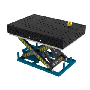 Welding table Pro 1500x1000mm, with hydraulic lifting system