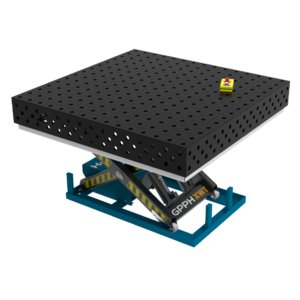 Welding table Pro 1500x1480mm, with hydraulic lifting system