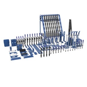 Toolkit XL (134pcs) with trolley L for table Plus, holes 28mm