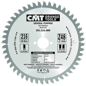 Saw blade for wood 160x2.2x20mm Z24 a=15° b=15° ATB, CMT