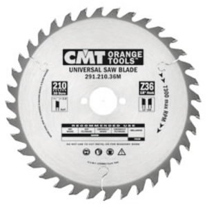 Crosscut saw blade for wood 190x16mm Z24  20° b 10° ATB, CMT
