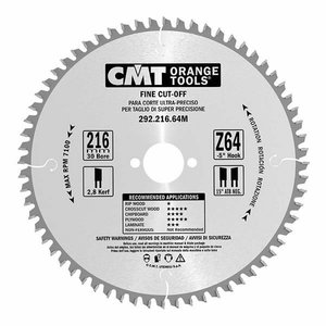 Zāģripa kokam 190x2,6x30mm Z40 a=15° b=15° ATB, CMT