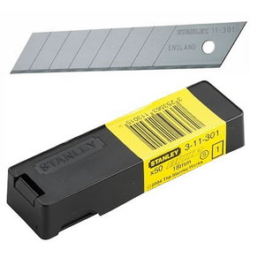 Laužomos geležtės 18mm 50vnt, Stanley