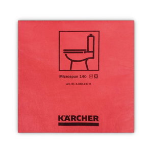 Mikrofiiberlapp 37,5 x 38 cm, punane ( 10 tk pakis), Kärcher