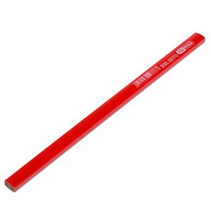 Merkintäkynä, rakennuskynä HB punainen 1 kpl 25 cm, KS Tools