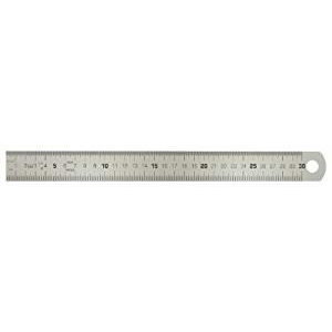 Semi-flexible steel rule, 1000mm, KS Tools