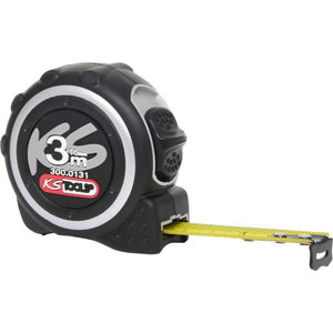 Tape measure with locking device and belt clip, black grey,, KS Tools