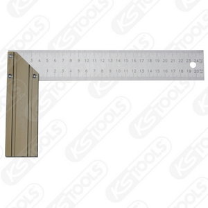 Cabinetmakers square with aluminium stock, 250mm