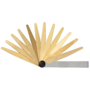 Antimagnetic brass feeler gauge, 20 blades, KS Tools
