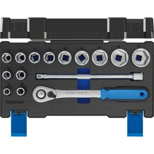 Galvučių komplektas 1/2" (15 vnt), Gedore