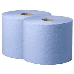 Cleaning rolls Wepa Comfort, 2-ply, blue, 350 m, Satino by WEPA