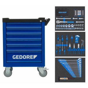 Tool trolley WORKSTER  with 172 pcs. tool assortment, Gedore