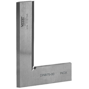 Precision Inspection Square DIN 875, GG 00, inox, 50 mm flat 