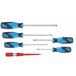 Screwdriver set SL/PH +voltage indicator 6 pcs, Gedore