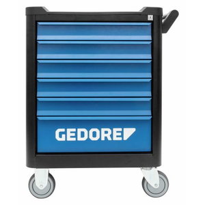 Tool trolley workster smartline BLACK EDITION 6 drawers, Gedore