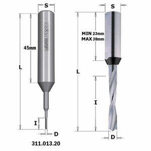 Spiralinis medžio grąžtas HW D= 3X18X70 S=10 RH 