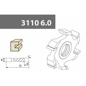 Soonefrees 125x4x30 Z6 HSS 