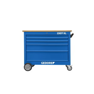 Mobile workbench XL with 5 drawers 985x1200x625 mm, Gedore