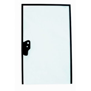 Rear glass, tempered for CAT backhoe loaders