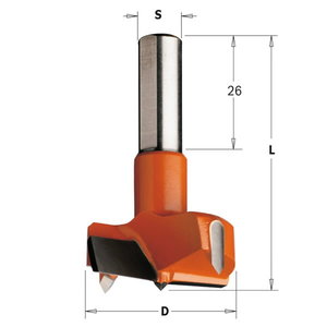 Grąžtas lankstams HW S=10X26 D=16X57.5 RH 