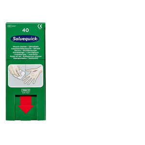 Salvequick Wound Cleanser refill (0,9% NaCl, sterile), 40 wi, Cederroth