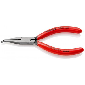Plakanstangas ar smailiem galiem, ieliektas, 135 mm, Knipex