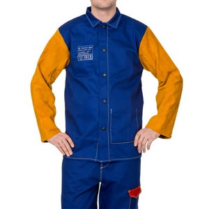 Yellowjacket® blue flame retardant welding jacket, Weldas