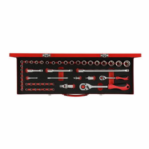 Muciņu komplekts 1/4+1/2 49gab. R46004049, Gedore RED