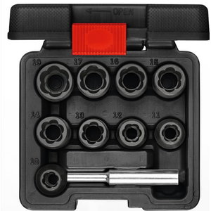 Uzgriežņu novilcēju komplekts 1/2 10-19mm 10gab. R68003010, Gedore RED