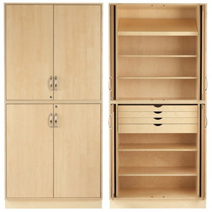 Cabinet 1, Birch doors, woodworking proposal, Sjöbergs