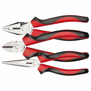 Pliers set 2C-handle 3pcs R28002003, Gedore RED