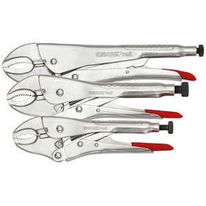 Grip wrench set 7-12inch w.35-60mm 3pcs R27202003, Gedore RED