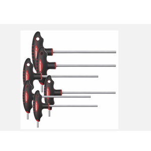 Raktų komplektas T formos, &scaron;e&scaron;iakampiai HEX- 2,5-8mm R38672006  3