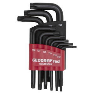 Product image of: Offset screwdr.set TX T10-50 9pcs R36405009, Gedore RED