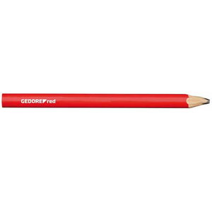 Constr.pencil l.175mm oval red 12pcs R90950012, Gedore RED