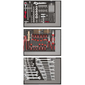 Įrankių komplektas 3xCT-dėklai, 129vnt R21010004 
