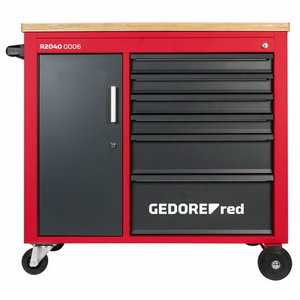 Tööriistakäru MECHANIC PLUS 6 sahtl. 988x431x935mm R20400006, Gedore RED