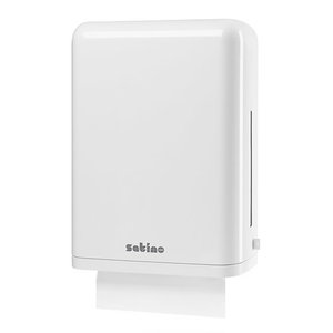 Folded paper towel dispenser, large, Wepa, Satino by WEPA
