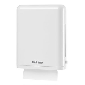 Interfold Slim papertowel dispenser/ large, Satino by WEPA