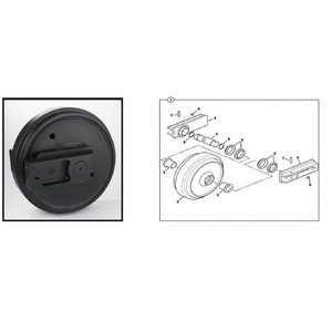 Ritinėlis vik&scaron;ro tempimo mechanizmo, mazgas 